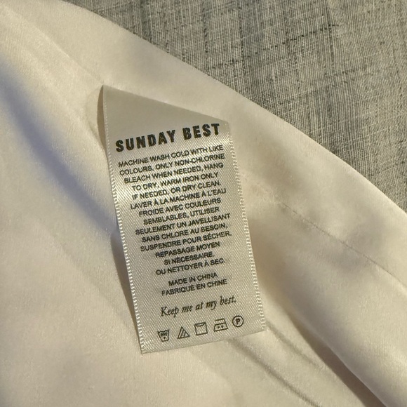 Aritzia Sunday Best White Mini Dress - Size 2 - Picture 4 of 5